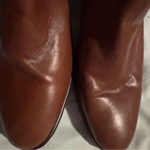 Zara Brown Leather Ankle Boots